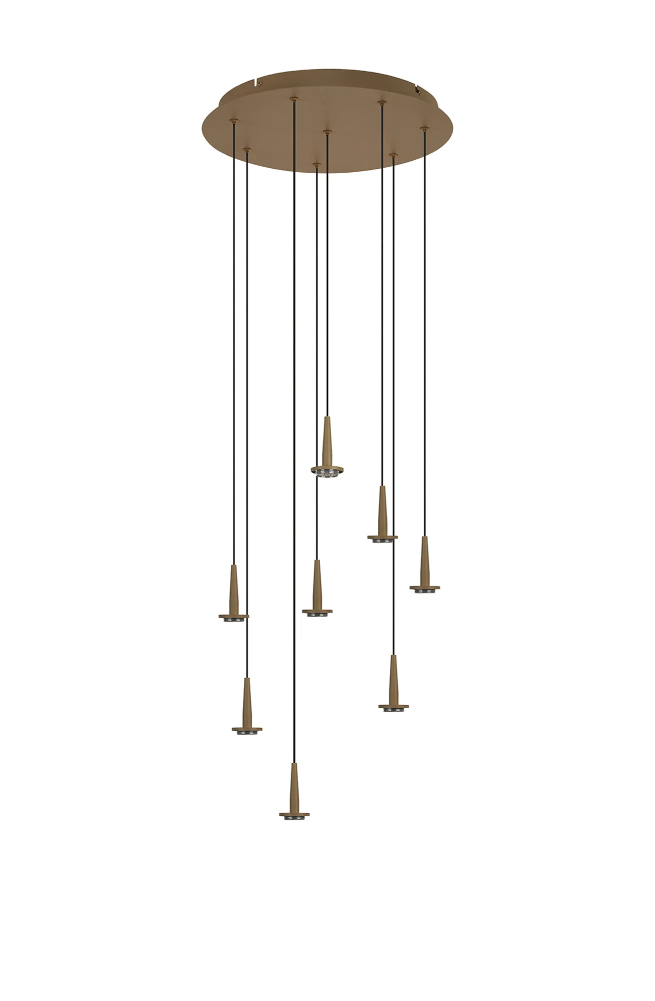 M8933  Andromeda 40cm Round Pendant (FRAME ONLY) 8 x 5W LED 3000K Gold
